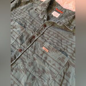 Men's Green Southwest Pattern Shirt